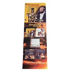 Pavarotti & Friends For The Children Of Liberia 1998 Promo‎ Poster 12x36 D/S